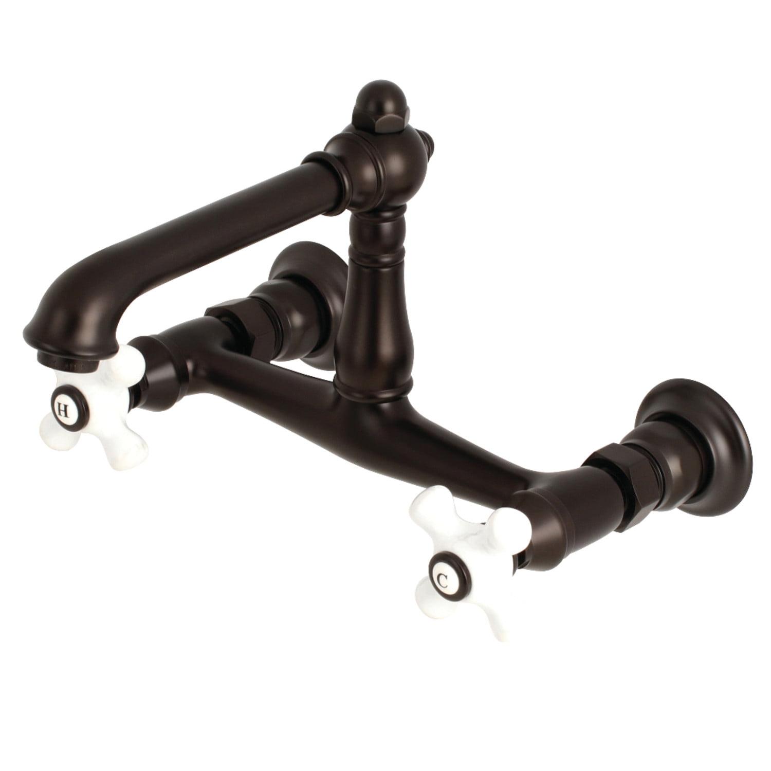 Traditional Elegance English Country Oil Rubbed Bronze Wall Mount Faucet