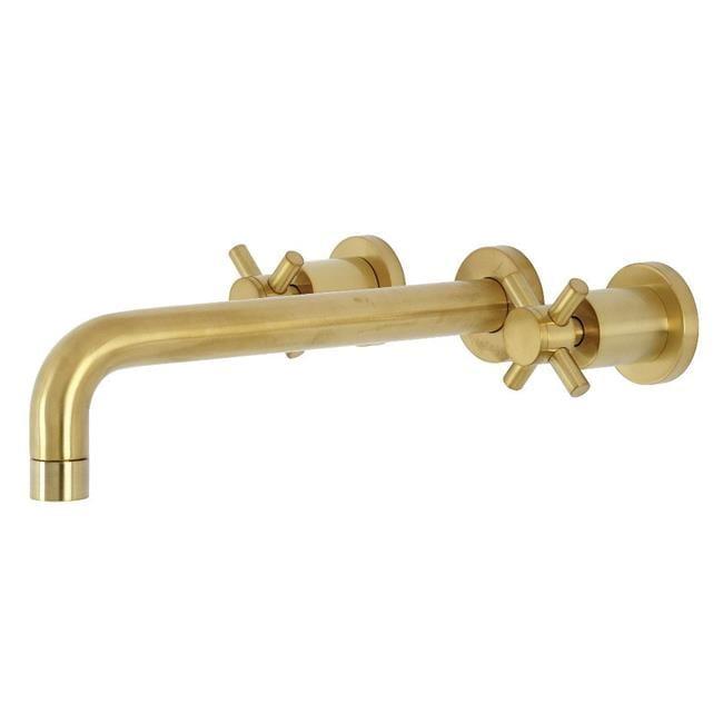 Kingston Brass Concord Two-Handle 3-Hole Wall Mount Roman Tub Faucet