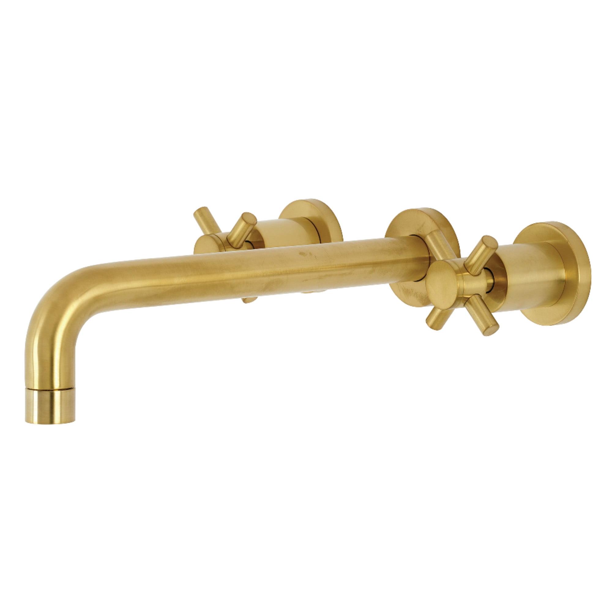 Kingston Brass Concord Two-Handle 3-Hole Wall Mount Roman Tub Faucet