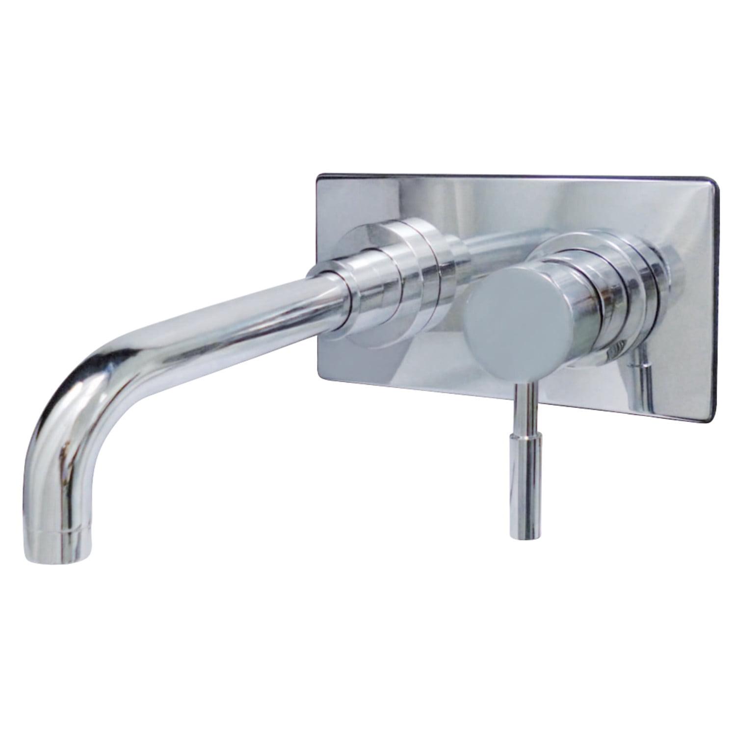 Concord Sleek Polished Chrome Single-Handle Wall Mount Bathroom Faucet