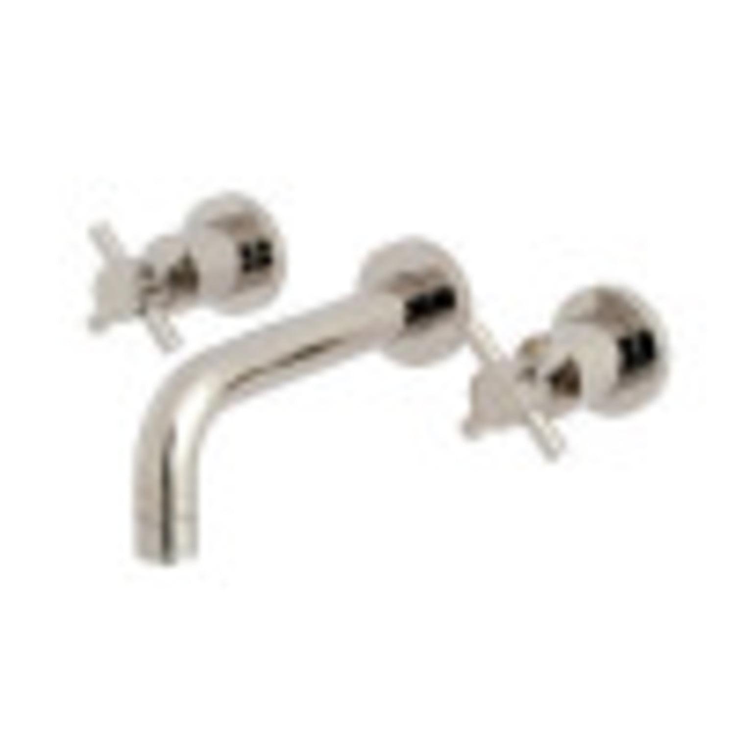 Kingston Brass Concord Two-Handle 3-Hole Wall Mount Bathroom Faucet