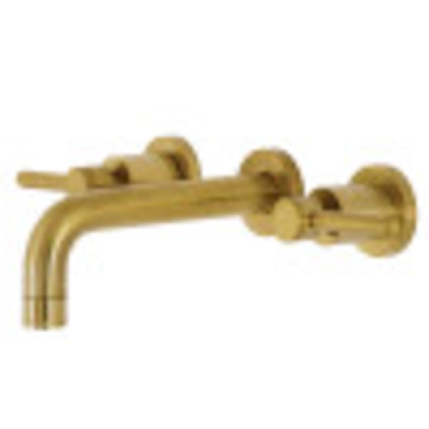 Kingston Brass Concord Two-Handle 3-Hole Wall Mount Bathroom Faucet