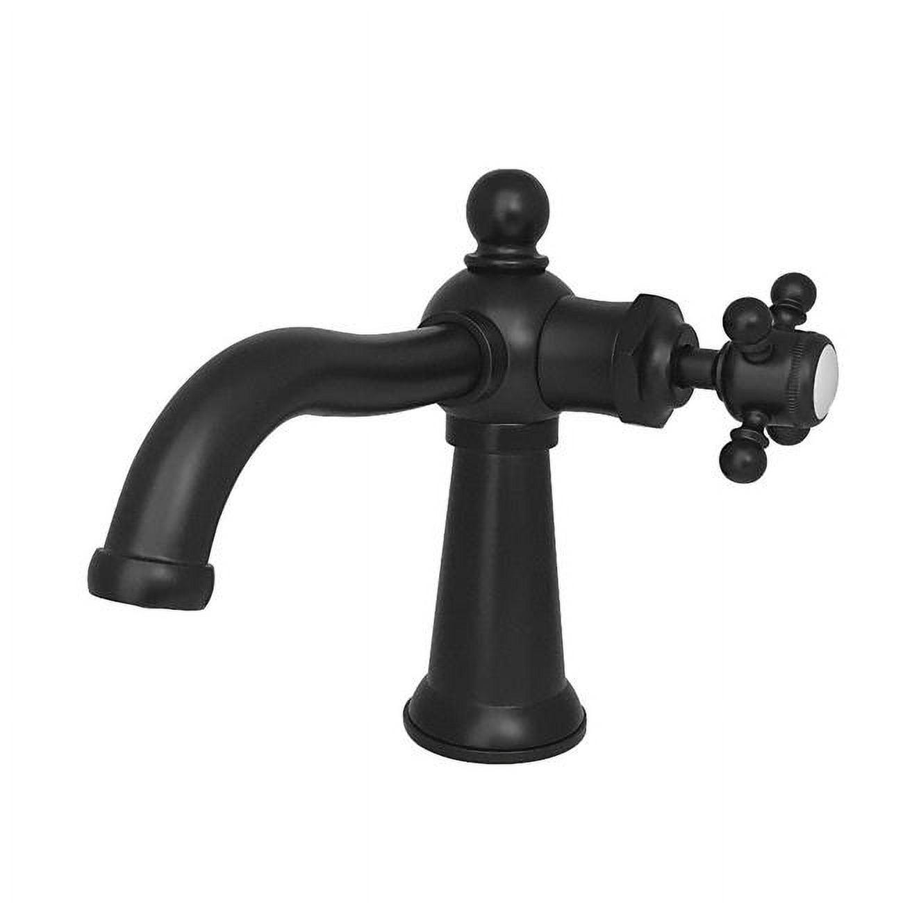 Kingston Brass Nautical Single-Handle 1-Hole Deck Mount Bathroom Faucet with Push Pop-Up