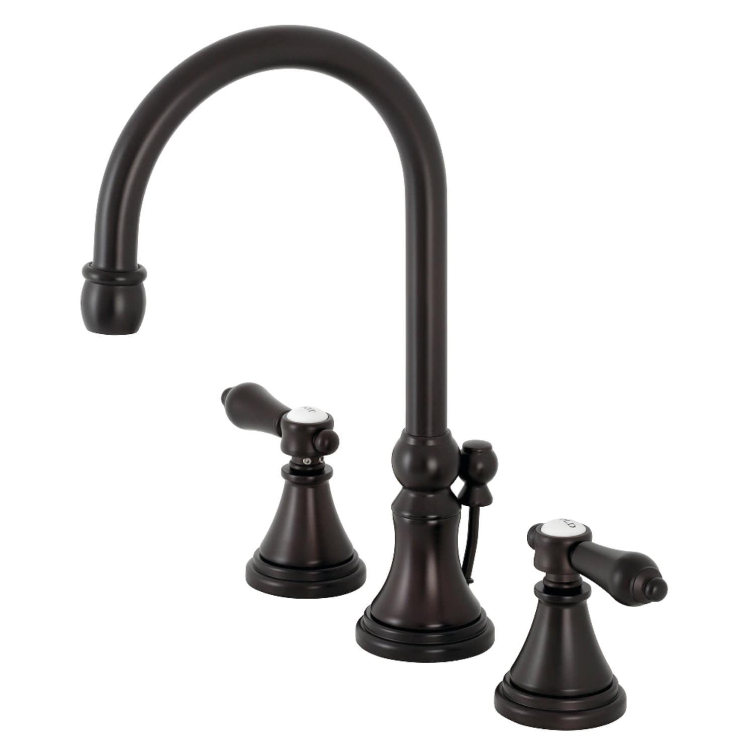 Heirloom Oil Rubbed Bronze Widespread Bathroom Faucet