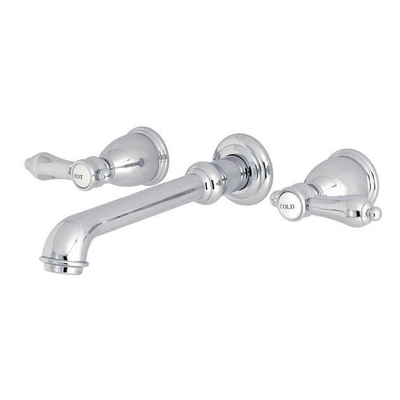 Kingston Brass Heirloom Two-Handle 3-Hole Wall Mount Roman Tub Faucet