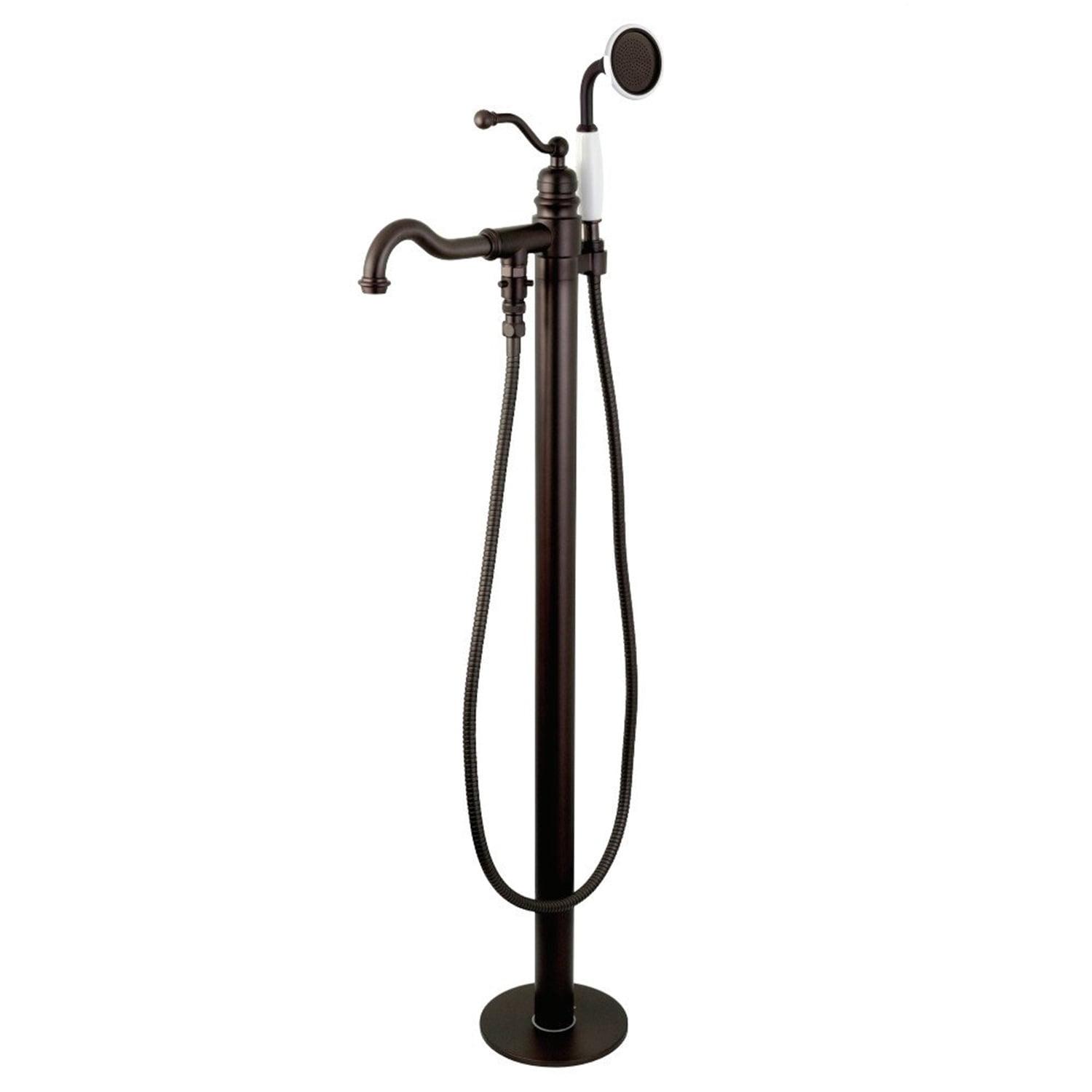 Kingston Brass English Country Single-Handle 1-Hole Freestanding Tub Faucet with Hand Shower