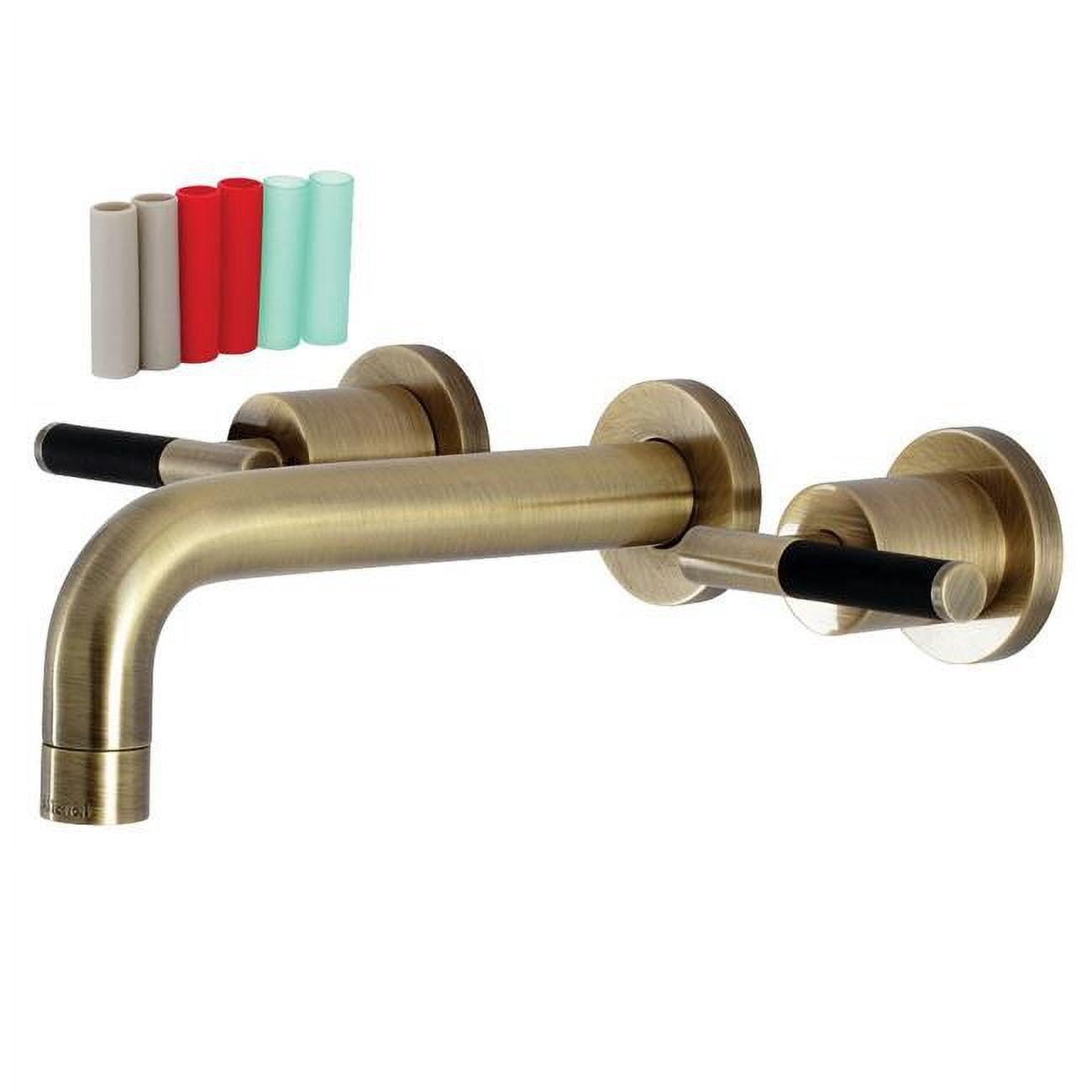 Kingston Brass Kaiser Two-Handle Wall Mount Bathroom Faucet