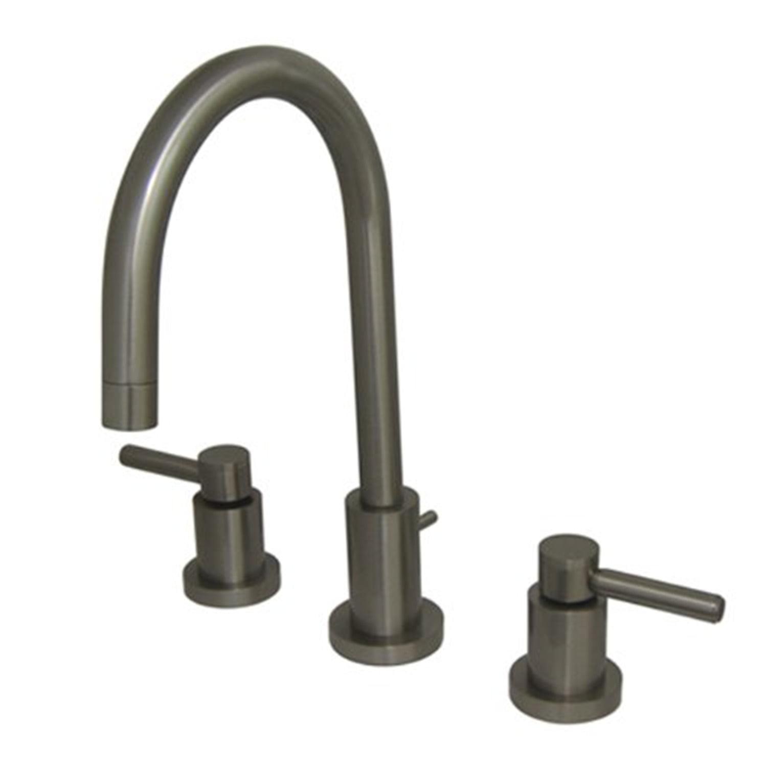 Concord Sleek Mini-Widespread Bathroom Faucet in Brushed Nickel