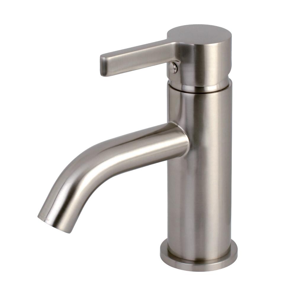 Continental Curve Single-Handle Monoblock Lavatory Faucet in Brushed Nickel