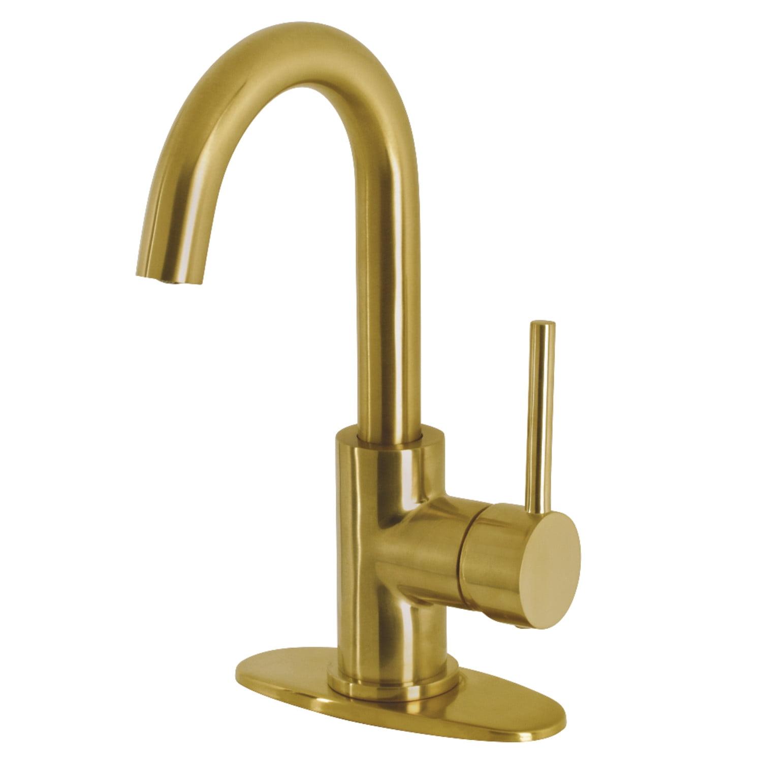 Brushed Brass Single-Handle Bar Prep Faucet