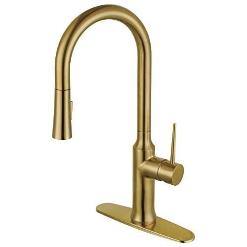 Kingston Brass LS2723NYL Kingston Brass New York Single-Handle Pull-Down Kitchen Faucet