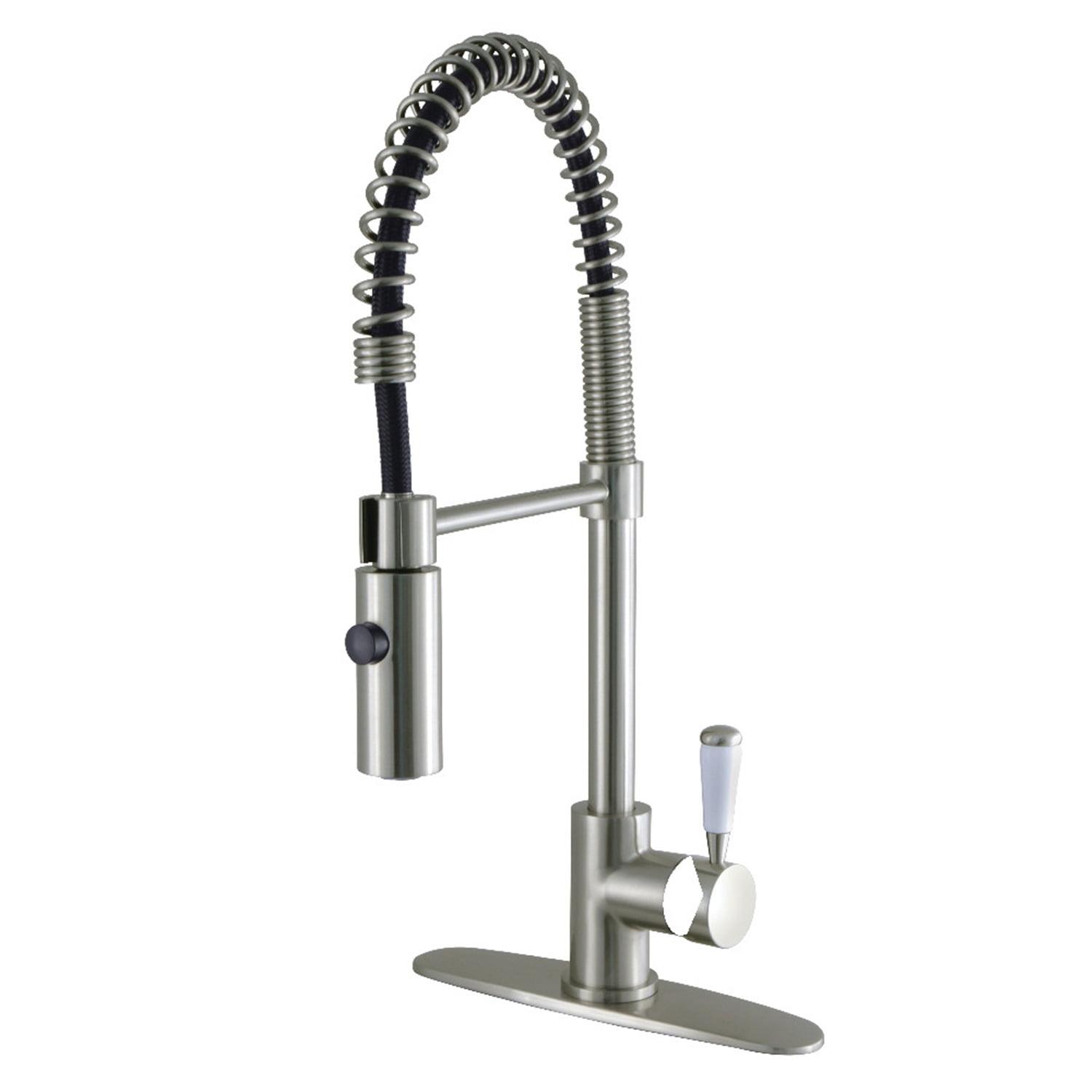 Kingston Brass Paris Single-Handle 1-Hole Deck Mount Pre-Rinse Kitchen Faucet