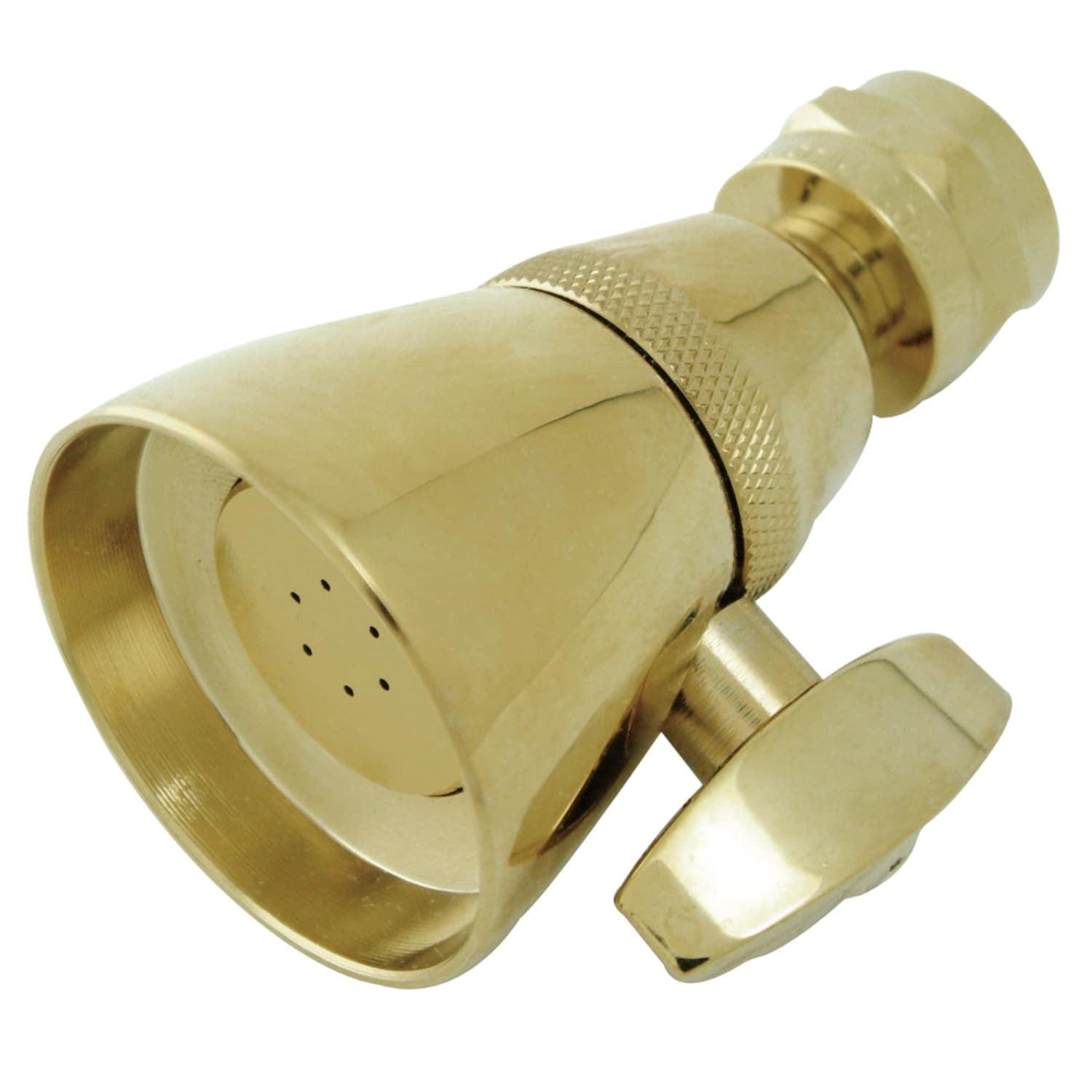 Kingston Brass Shower Scape 1-3/4-Inch Round Adjustable Jet Spray Brass Shower Head
