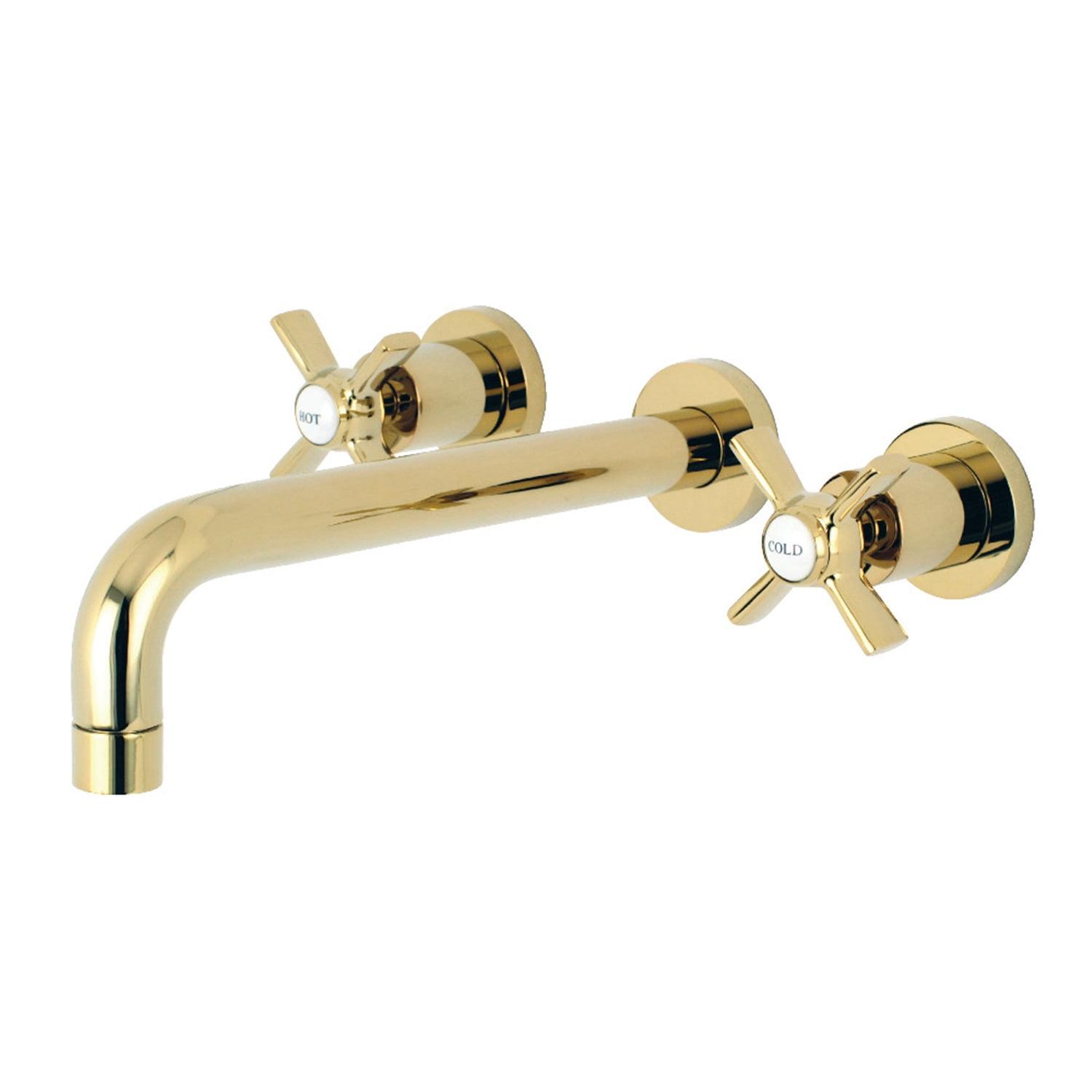 Kingston Brass Millennium Two-Handle 3-Hole Wall Mount Roman Tub Faucet