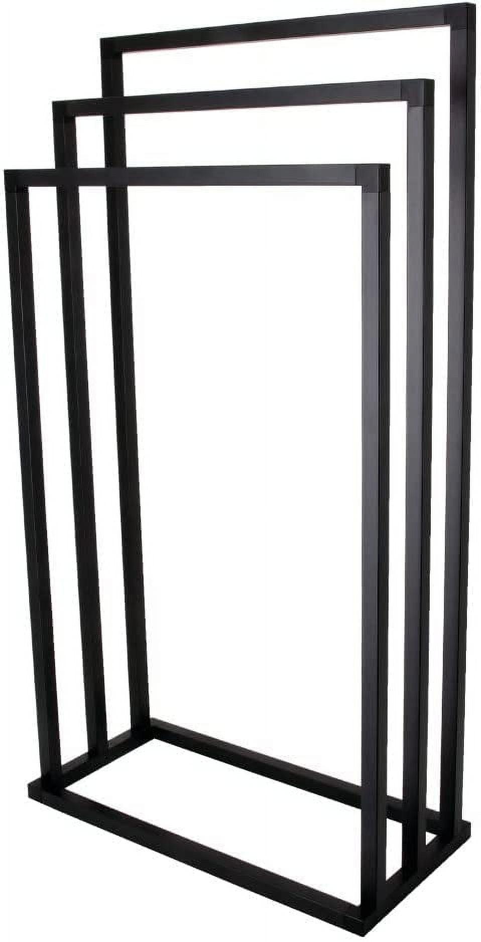 Kingston Brass SCC8330 33.13 in. Edenscape Freestanding 3-Tier Towel Rack, Matte Black