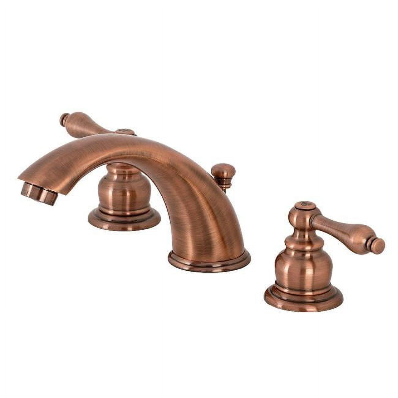 Kingston Brass Victorian Two-Handle 3-Hole Deck Mount Widespread Bathroom Faucet with Retail Pop-Up Drain