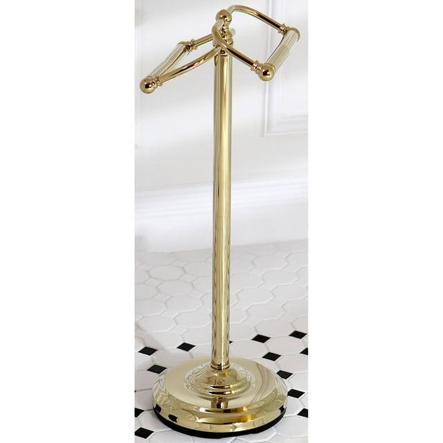 Kingston Brass Vintage Freestanding Double Roll Toilet Paper Holder Polished Brass