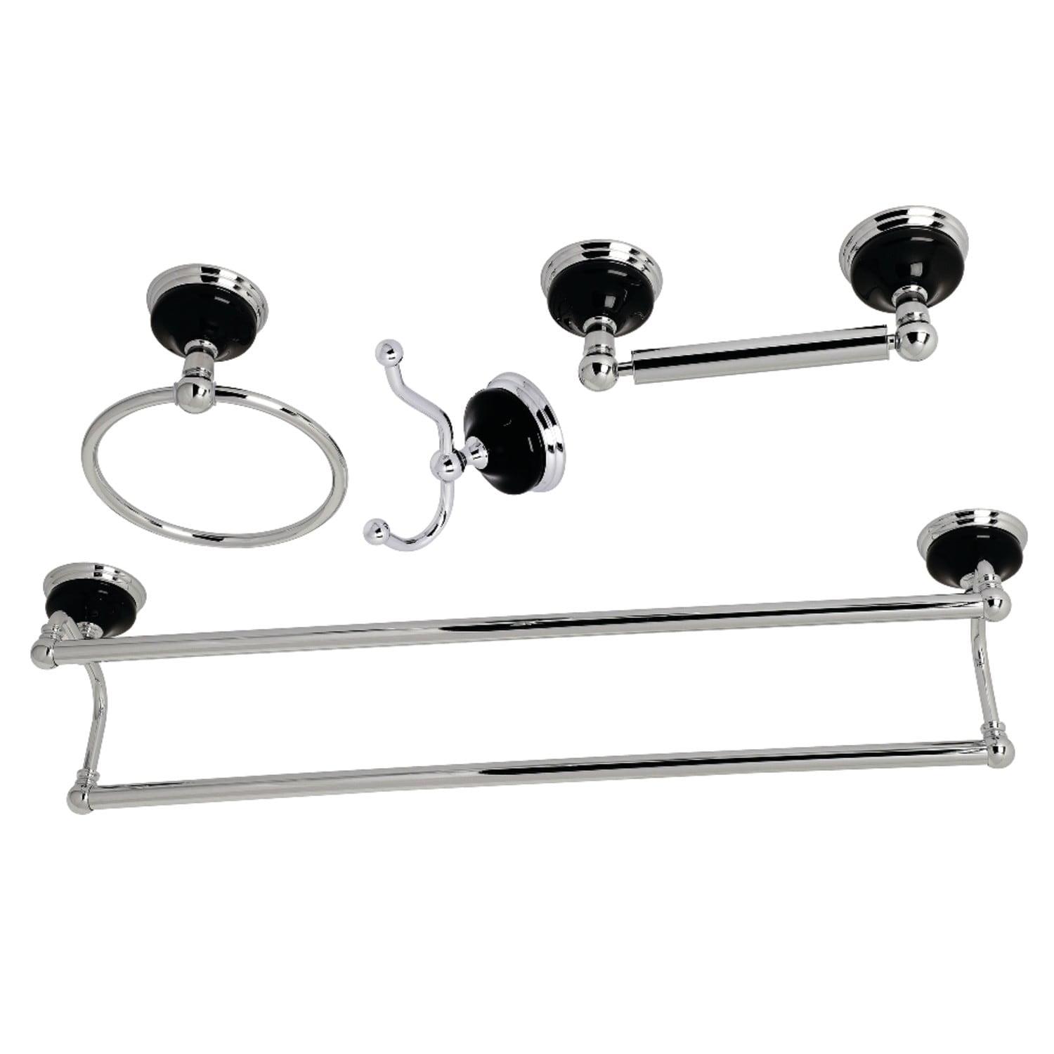 Kingston Brass Water Onyx 4-Piece Bathroom Hardware Set