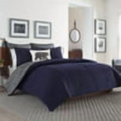 Eddie Bauer Eddie Bauer Kingston Navy Cotton Reversible Comforter Set