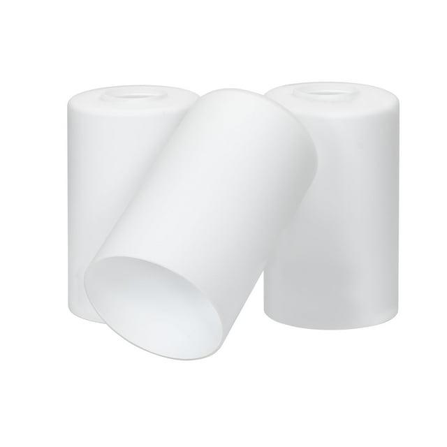 Kira Home 7" Cylinder Glass Shades, Opal Replacement Glass, 1-5/8" Fitter Opening for Threaded Medium Base Socket, 6.75"