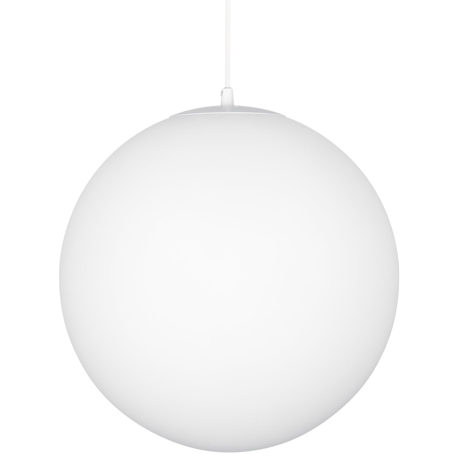 12" White Frosted Glass Globe Ceiling Pendant Light