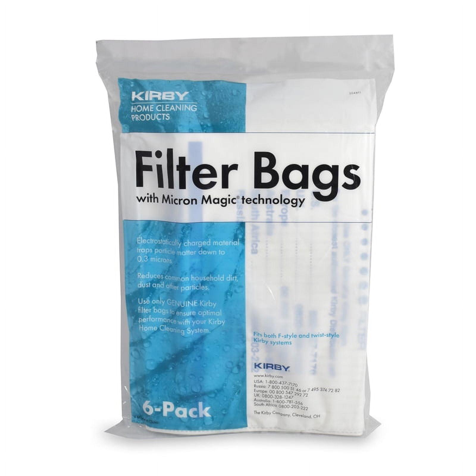 6 Genuine Kirby HEPA Filtration Universal Vacuum Bags Part Number 204814G