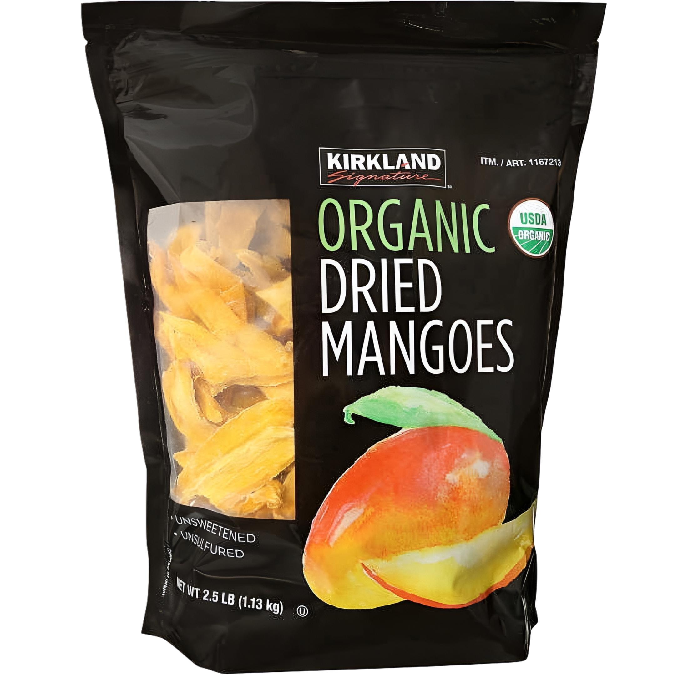 Kirkland Signature Organic Unsweetened Dried Mangoes 2.5 Pounds