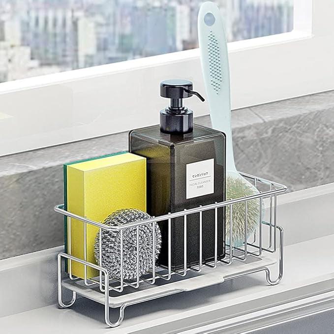 Stainless Steel Kitchen Countertop Organizer for Cleaning Tools