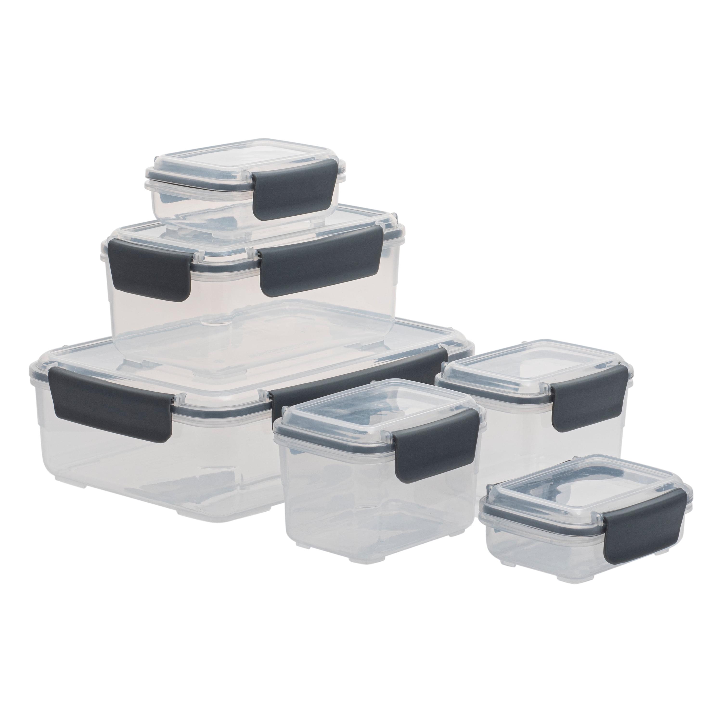 Clear BPA-Free Plastic Airtight Food Storage Container Set