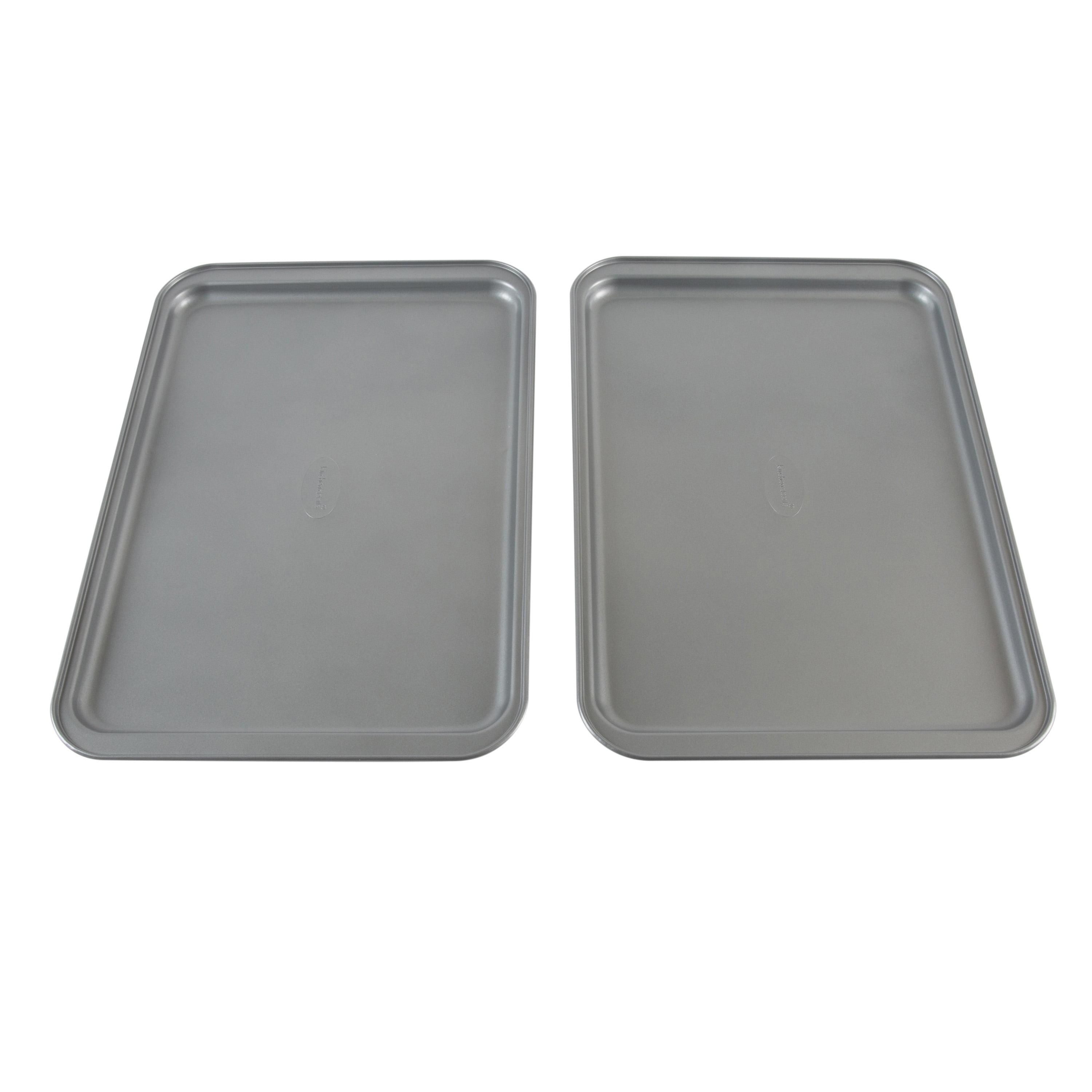 Gray Non-Stick Stainless Steel 2-Piece Baking Sheet Set