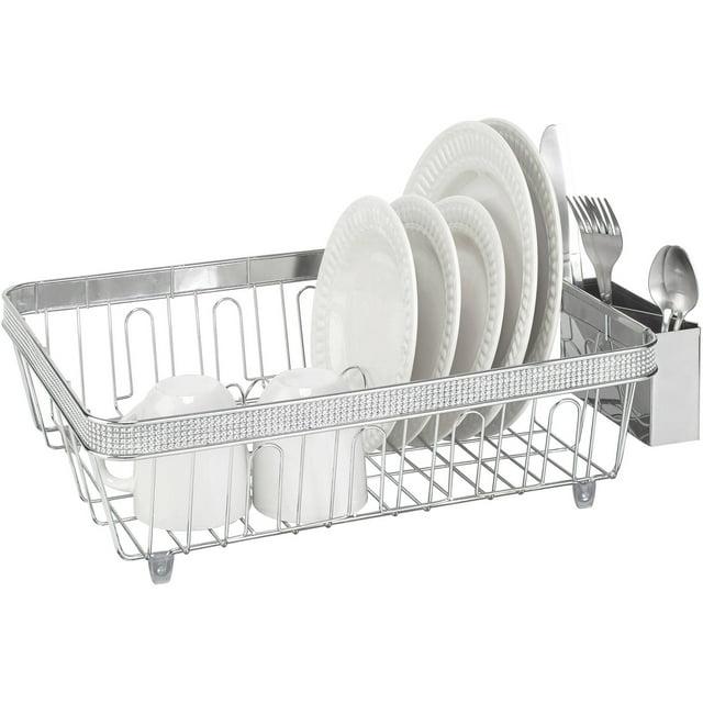 Bath Bliss 22899-CHR Kitchen Details Drying Rack in Pave Diamond Design