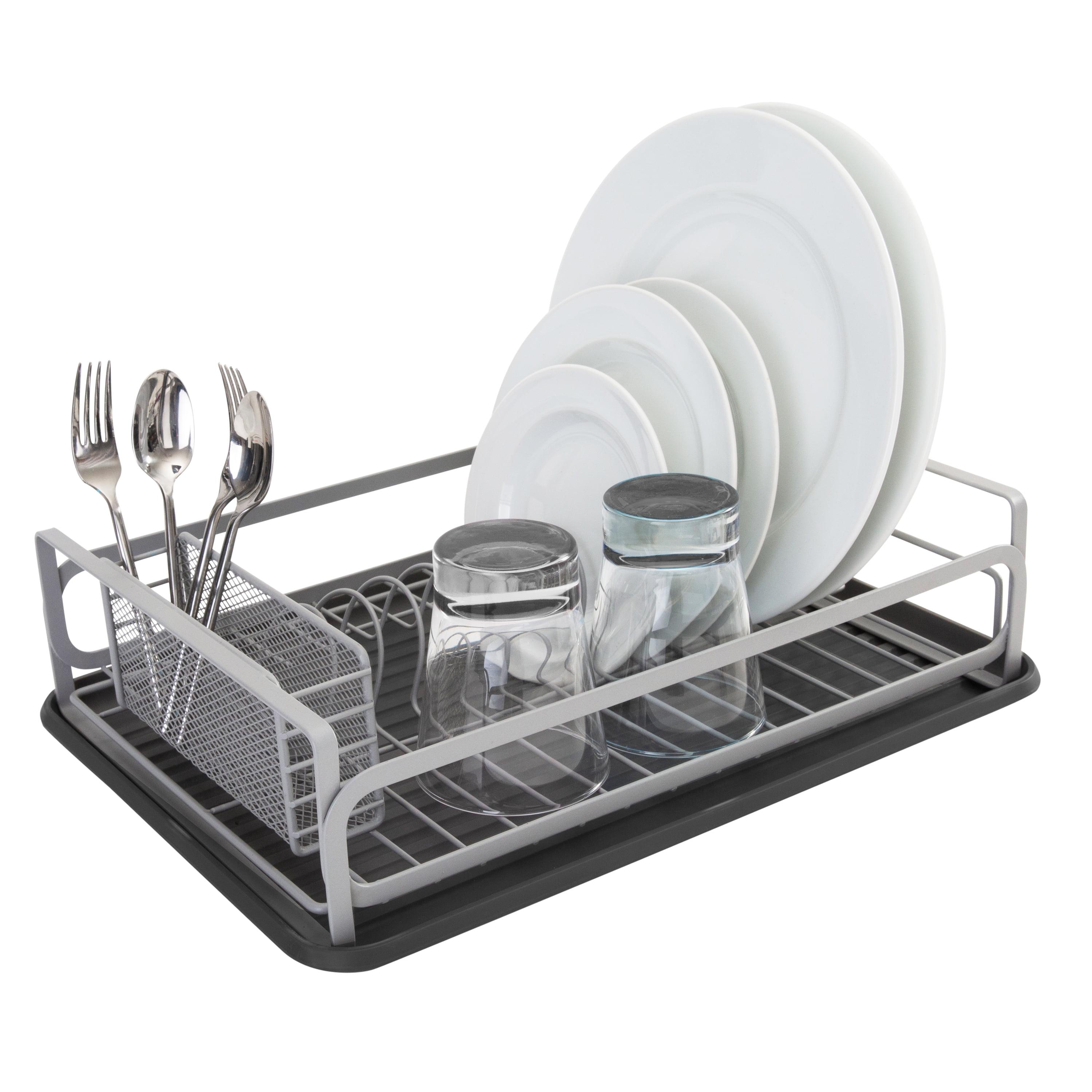 Kitchen Details Industrial Collection Dish Rack in White