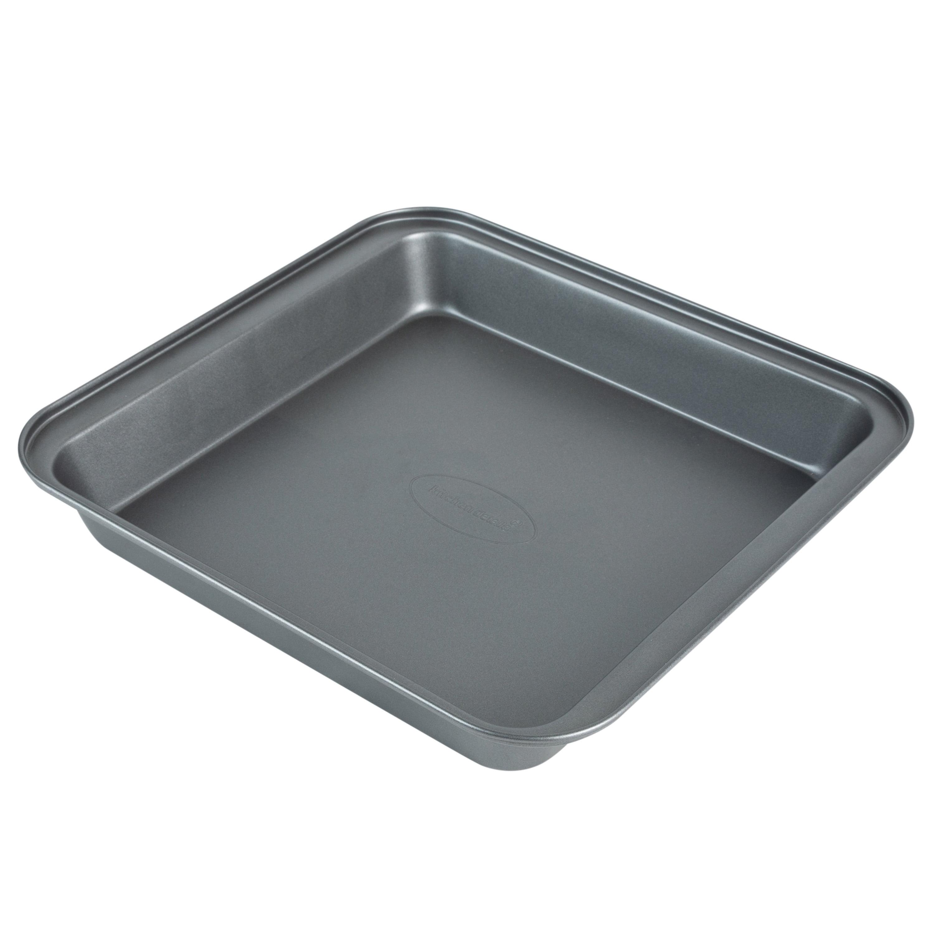 Grey Nonstick Carbon Steel Square Baking Sheet, 10.6" x 10"