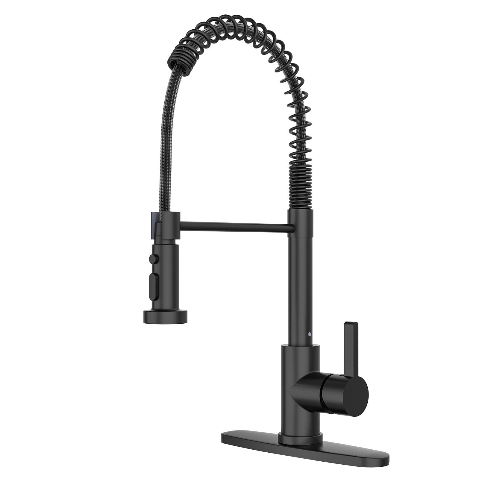 Kitchen Faucet With Pull Out Sprayer, Single Handle Single Lever Kitchen Sink Faucet