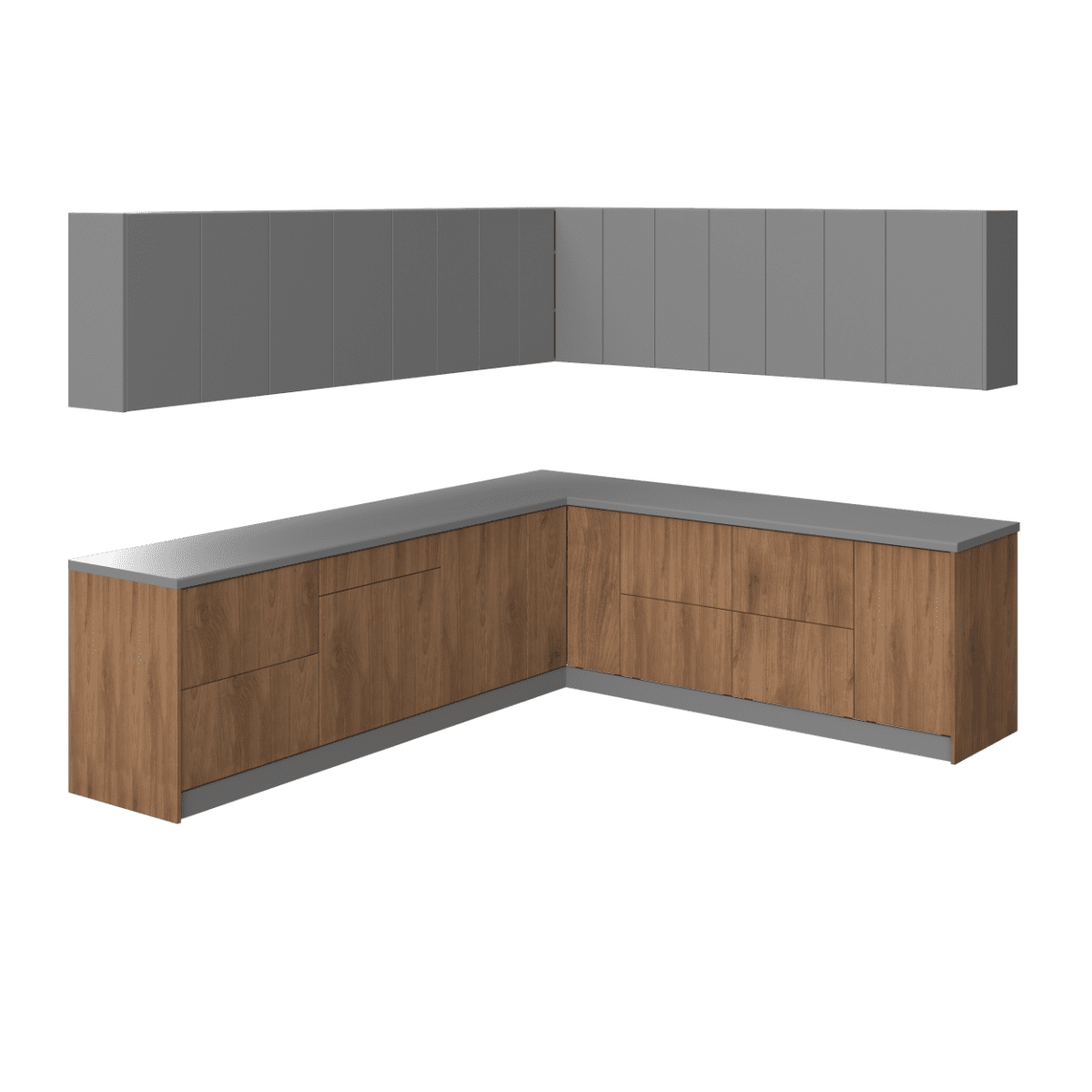 WALLKITCHENS 102'' W x 96'' H Medium Density Fiberboard (MDF) Ready-to-Assemble