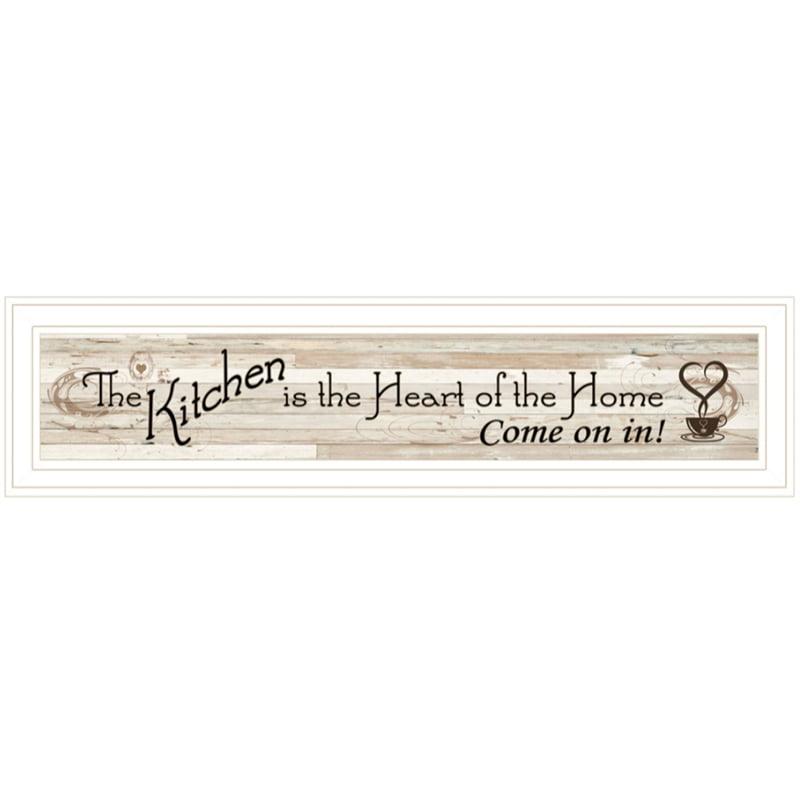 Kitchen is the Heart of the Home by TrendyDecor4U Print Wall Art WoodMulti-Color