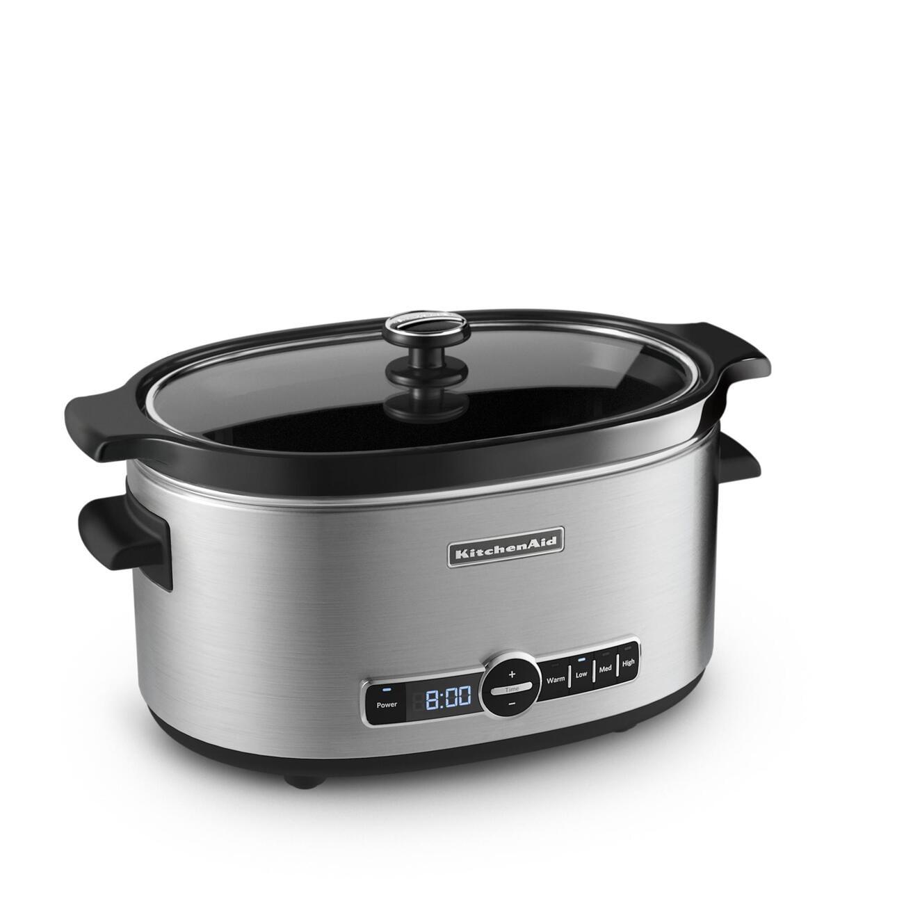 KitchenAid 6-Quart Stainless Steel Slow Cooker with Digital Display