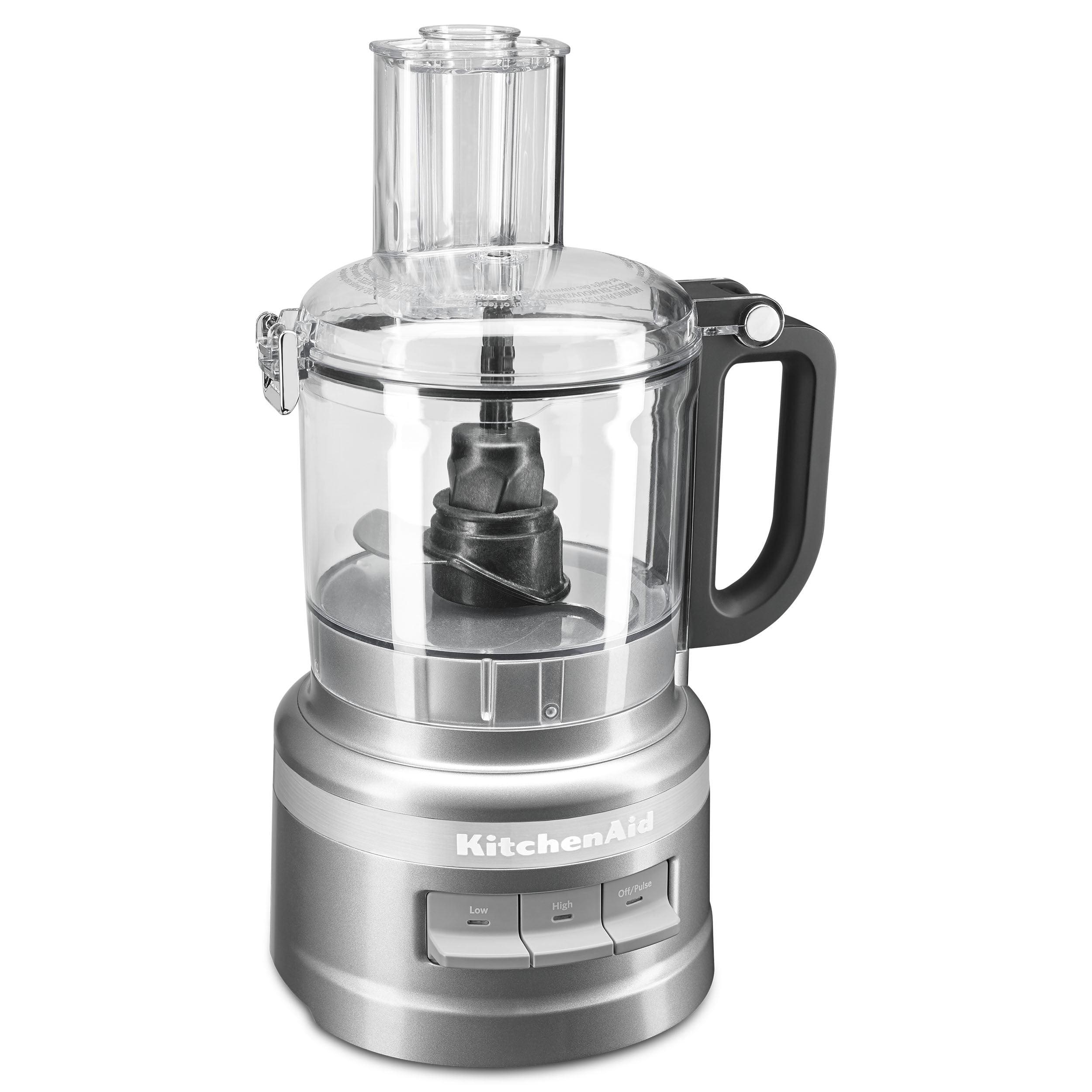 KitchenAid Contour Silver 7-Cup Food Processor with Stainless Steel Blades