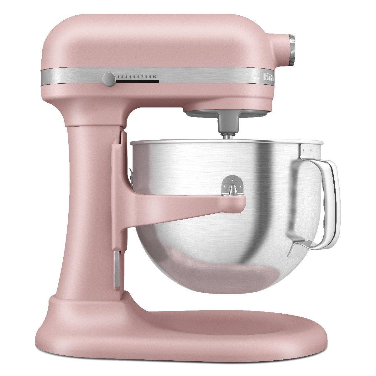 KitchenAid Bowl-Lift 7 qt Stand Mixer, Dried Rose with Flat Beater, Dough Hook, Whip