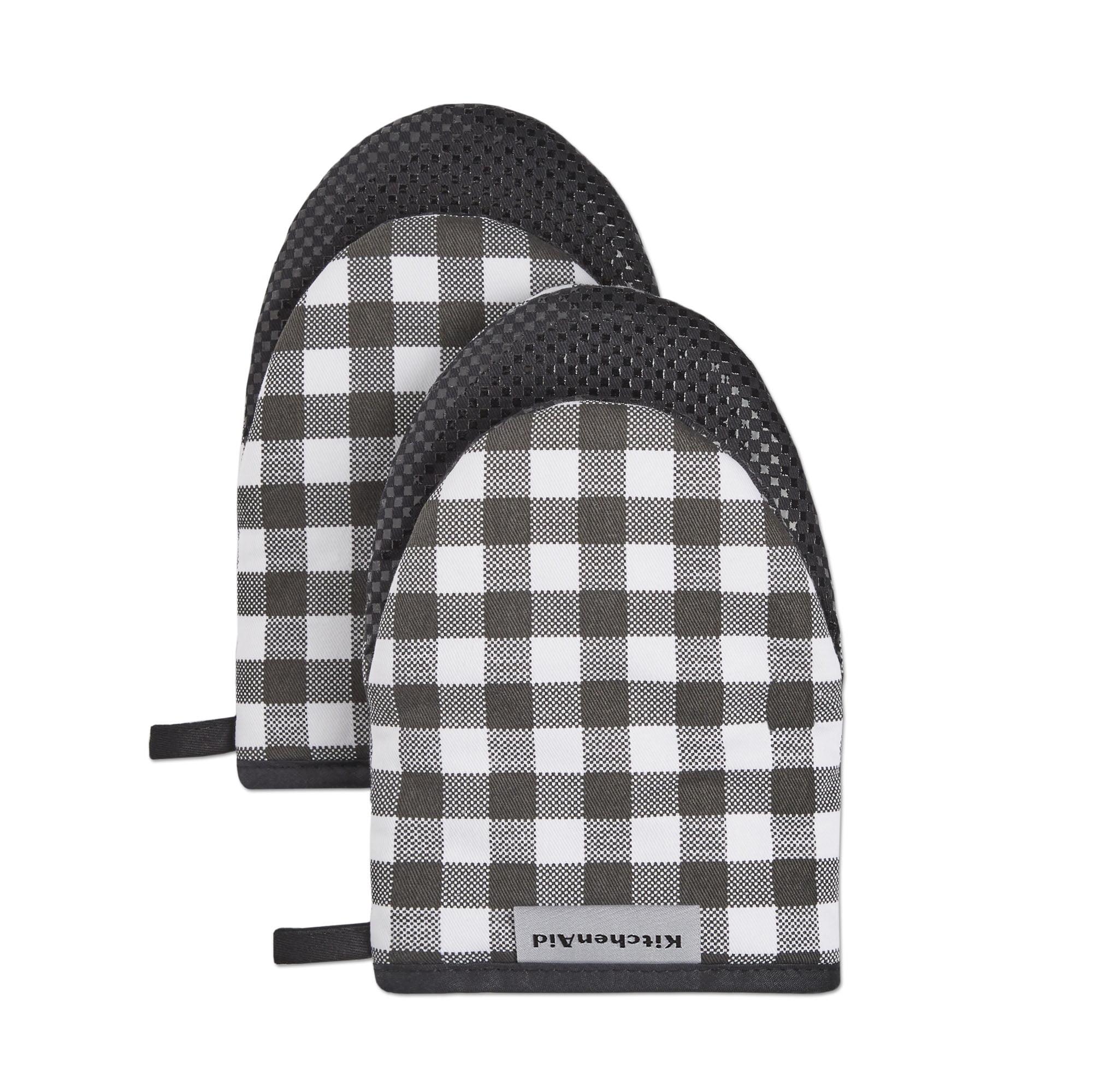 KitchenAid Gingham 2-Piece Oven Mitt (Set of 2)