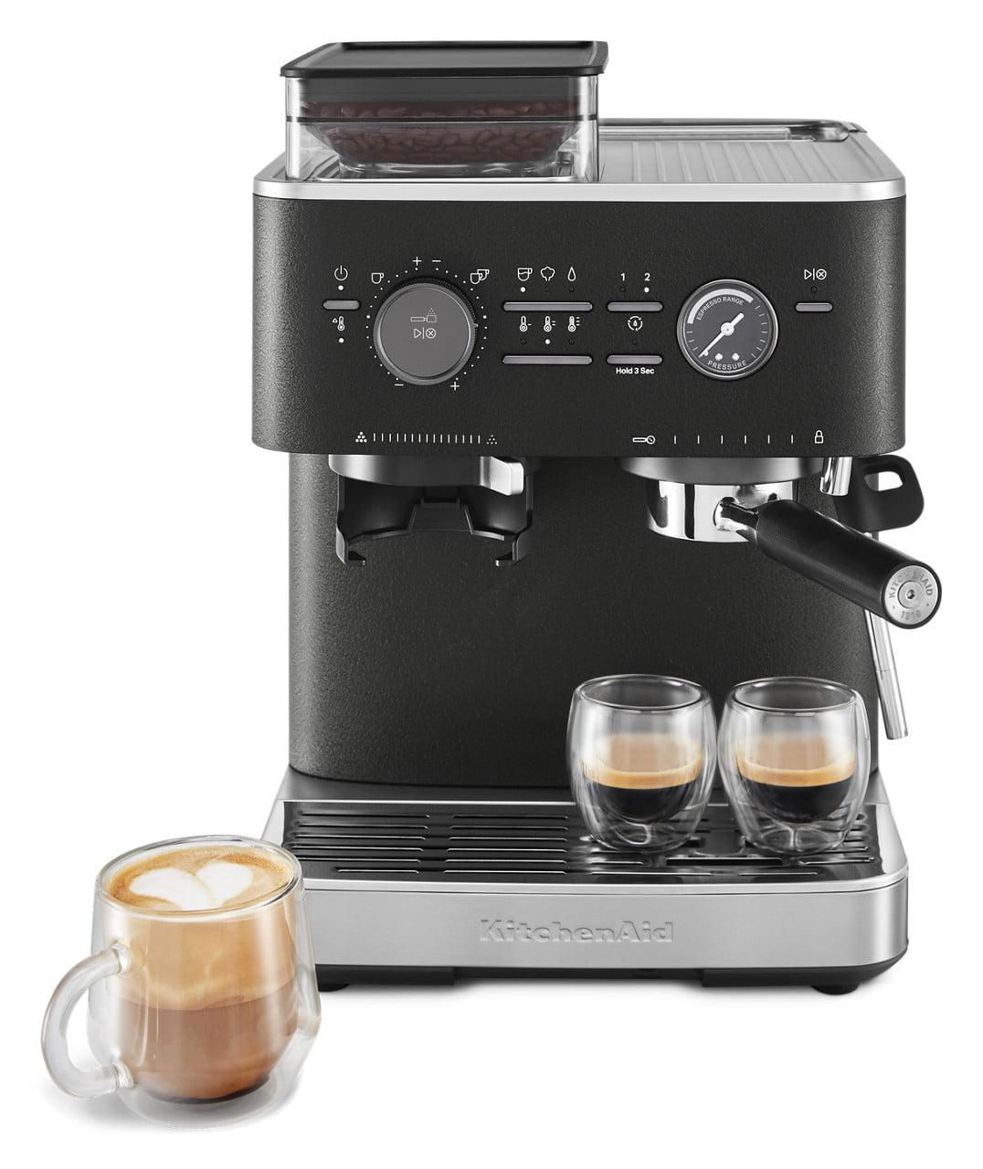 KitchenAid ® Semi-Automatic Espresso Machine in Cast Iron Black
