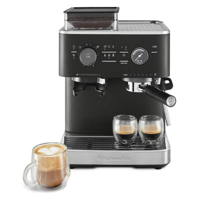 KitchenAid ® Semi-Automatic Espresso Machine in Cast Iron Black
