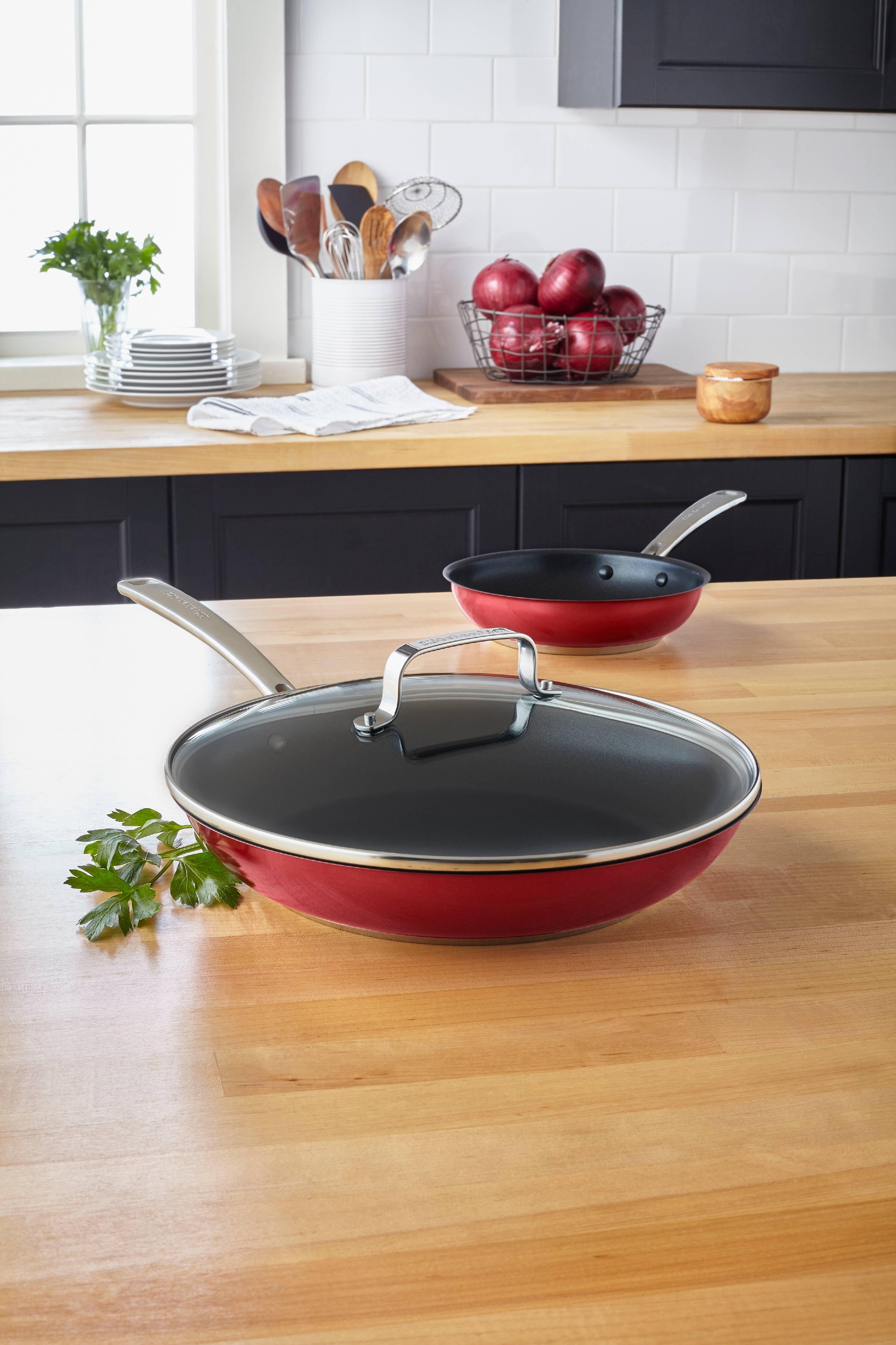KitchenAid Stainless Steel 12" Nonstick Skillet with lid (KC2S12KNPC)