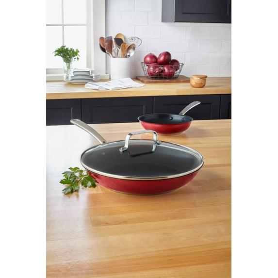 KitchenAid Stainless Steel 12" Nonstick Skillet with lid (KC2S12KNPC)