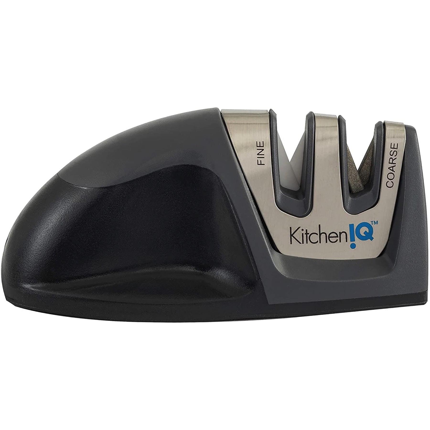KitchenIQ Deluxe Diamond Edge Grip 2-Stage Knife Sharpener
