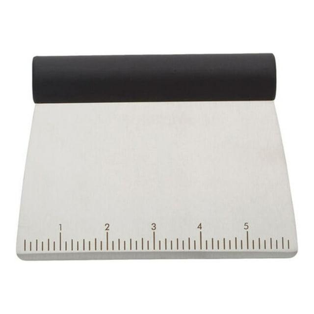 KitchenAid All Purpose Scraper: Black, Dishwasher-Safe, Rubberized Handles, Food & Pastry Scraper, Stainless Steel