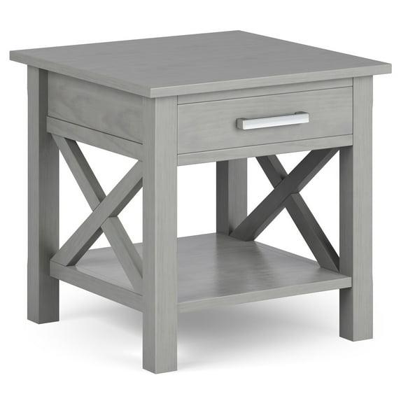 Simpli Home Kitchener 21"W Solid Mango Wood Square End Table with Storage Drawer
