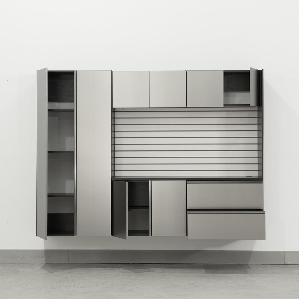 Klair Living Nova Series 6-Piece Engineered Wood Garage Cabinet Set in Gray