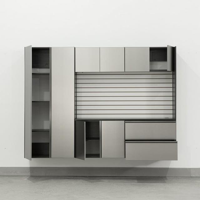 Klair Living Nova Series 6-Piece Engineered Wood Garage Cabinet Set in Gray