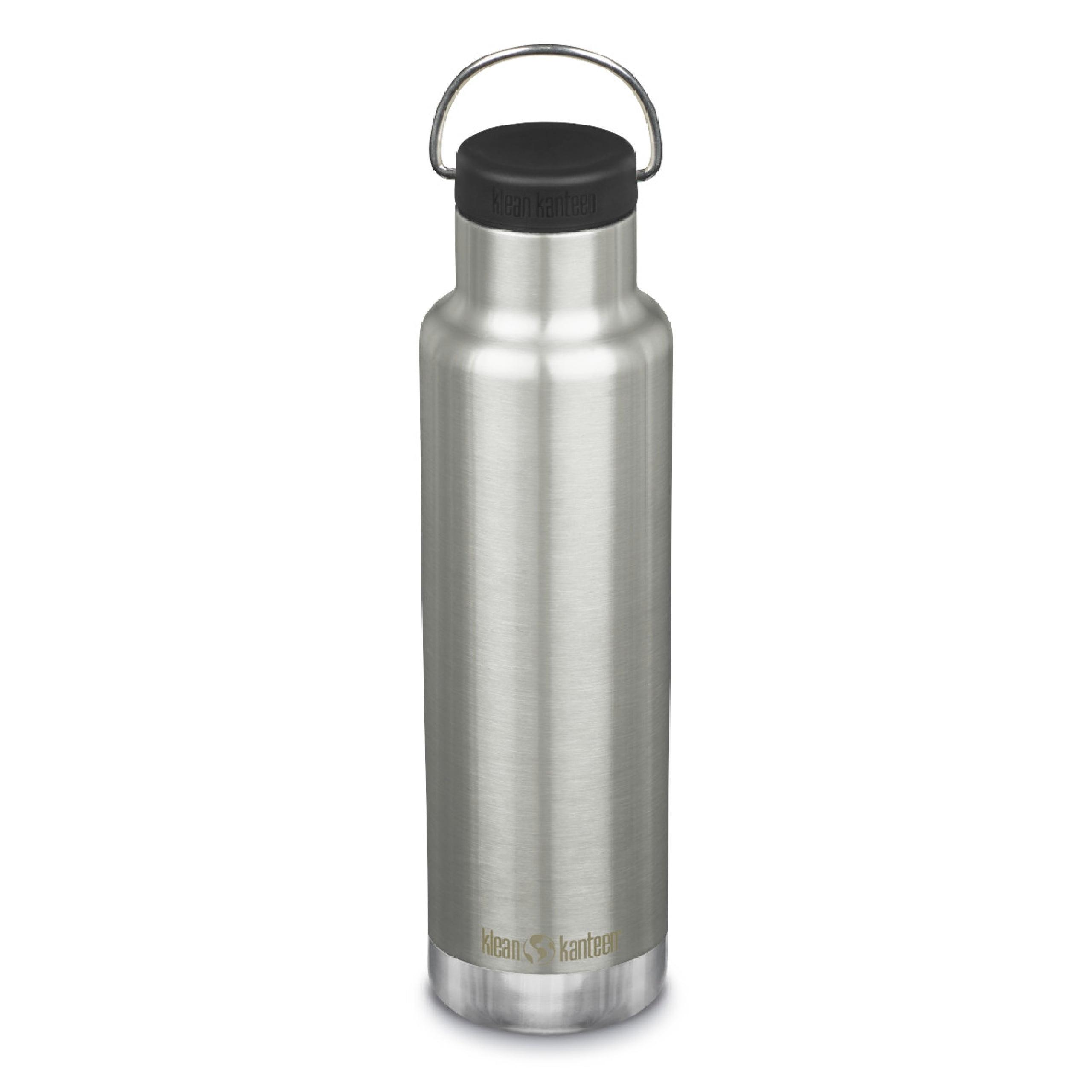 Klean Kanteen 20 Oz Classic Loop Top Brushed Stainless